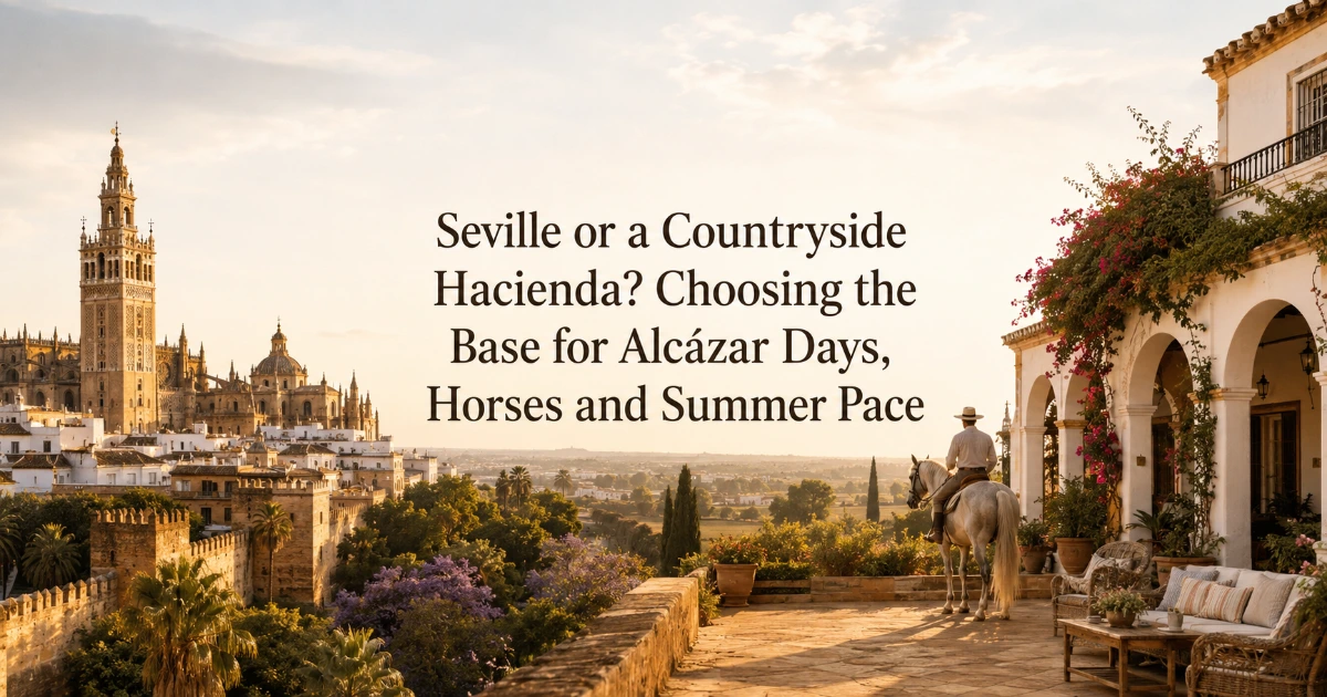 seville — Seville or a Countryside Hacienda? Choosing the Base for Alcázar Days, Horses and Summer Pace
