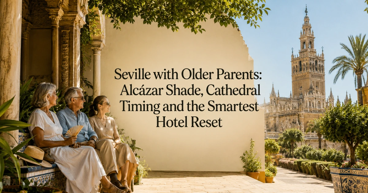 seville — Seville with Older Parents: Alcázar Shade, Cathedral Timing and the Smartest Hotel Reset