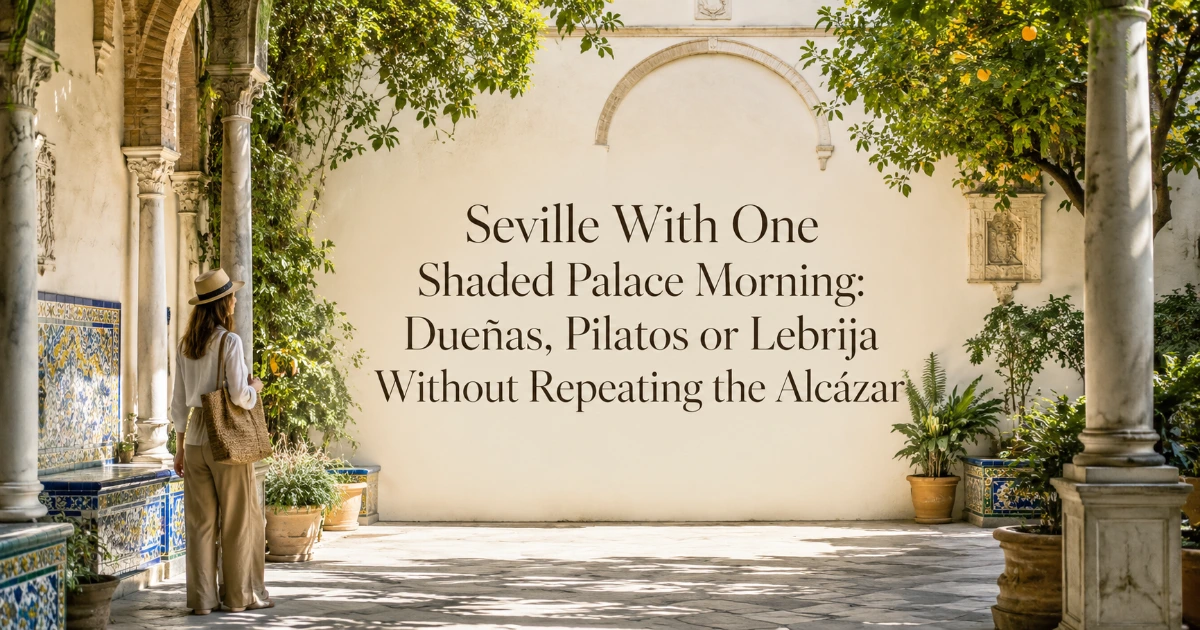 Seville — Seville With One Shaded Palace Morning: Dueñas, Pilatos or Lebrija Without Repeating the Alcázar