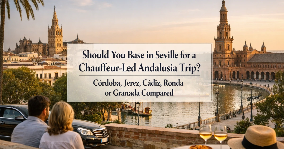 seville — Should You Base in Seville for a Chauffeur-Led Andalusia Trip? Córdoba, Jerez, Cádiz, Ronda or Granada Compared