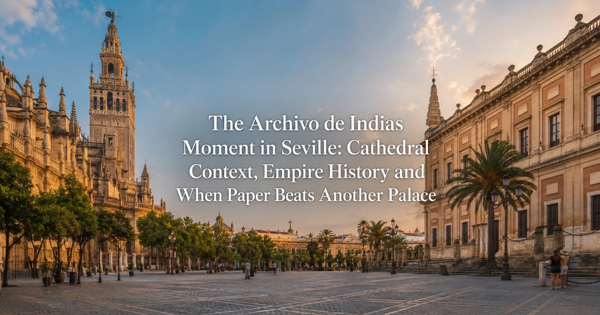seville — The Archivo de Indias Moment in Seville: Cathedral Context, Empire History and When Paper Beats Another Palace