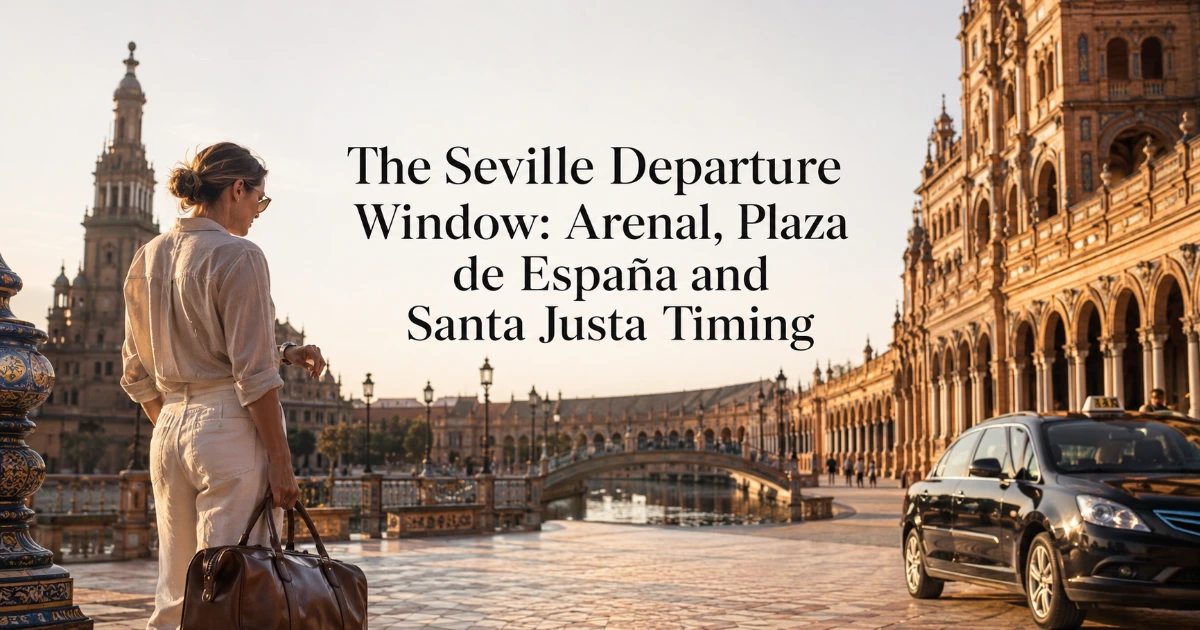 Seville — The Seville Departure Window: Arenal, Plaza de España and Santa Justa Timing