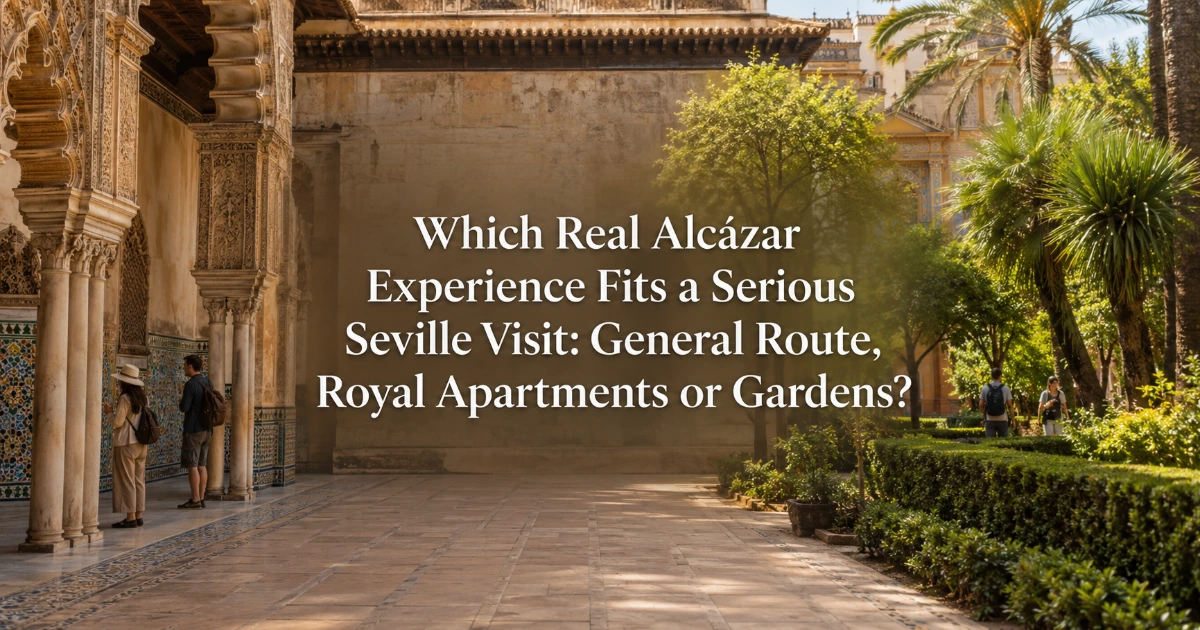 Seville — Which Real Alcázar Experience Fits a Serious Seville Visit: General Route, Royal Apartments or Gardens?