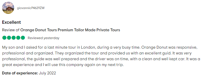  London Private Tour Reviews